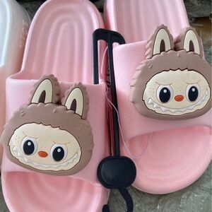 Kids Pink Bunny Slides